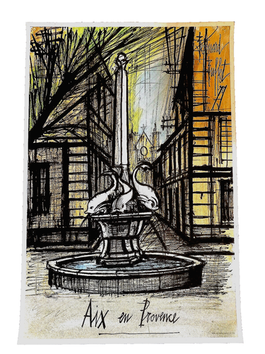 Bernard Buffet Festival d'Aix en Provence 1979 print