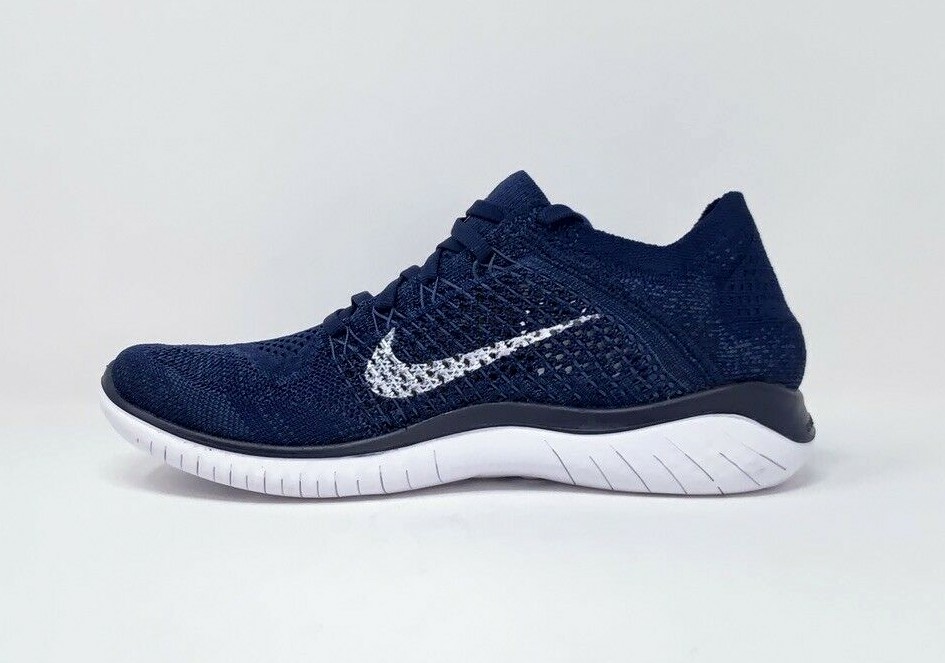 nike free rn flyknit college navy