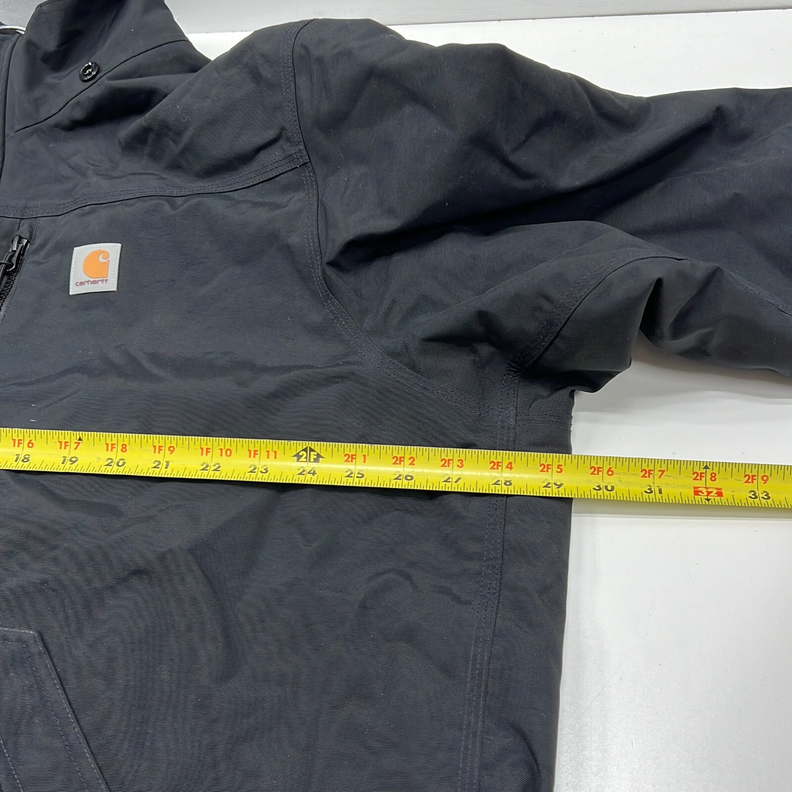 Carhartt J162 Men's Black Storm Defender Shoreline Full Zip Jacket Size