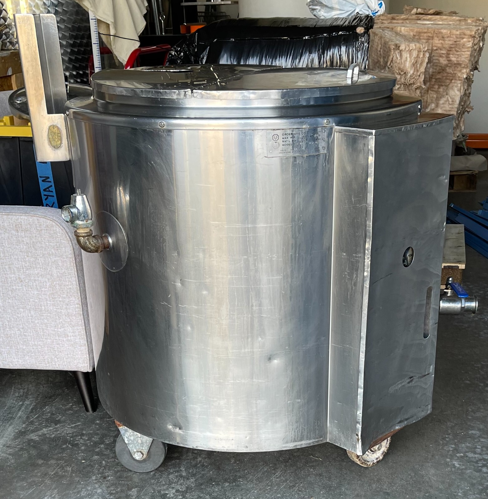 Groen EE40 (40gal) 480V Jacketed Steam Kettle eBay