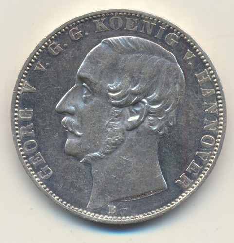 Hannover Vereinstaler 1859 Georg V. - Bild 2 von 2