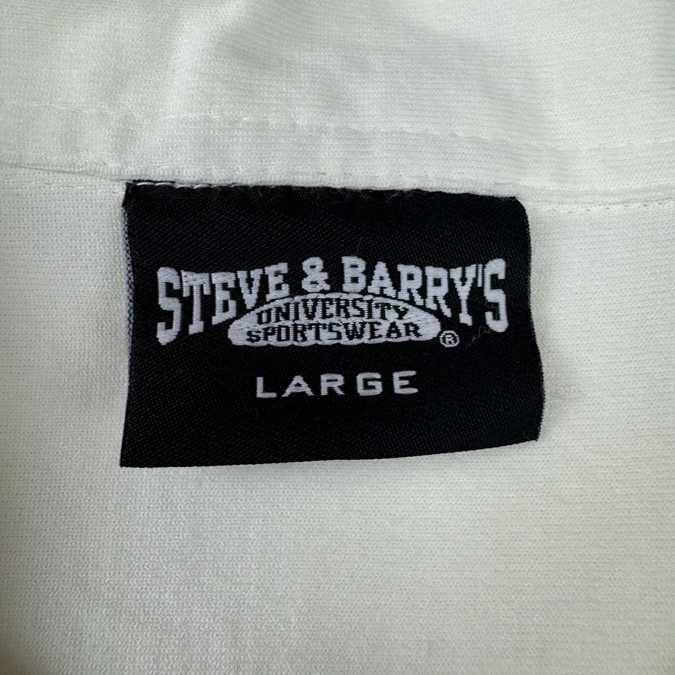 Camisa Steve Barrys Para Hombre Talla Grande Camisa Abotonada Bordada Marfil Playa Foto 2 de 4