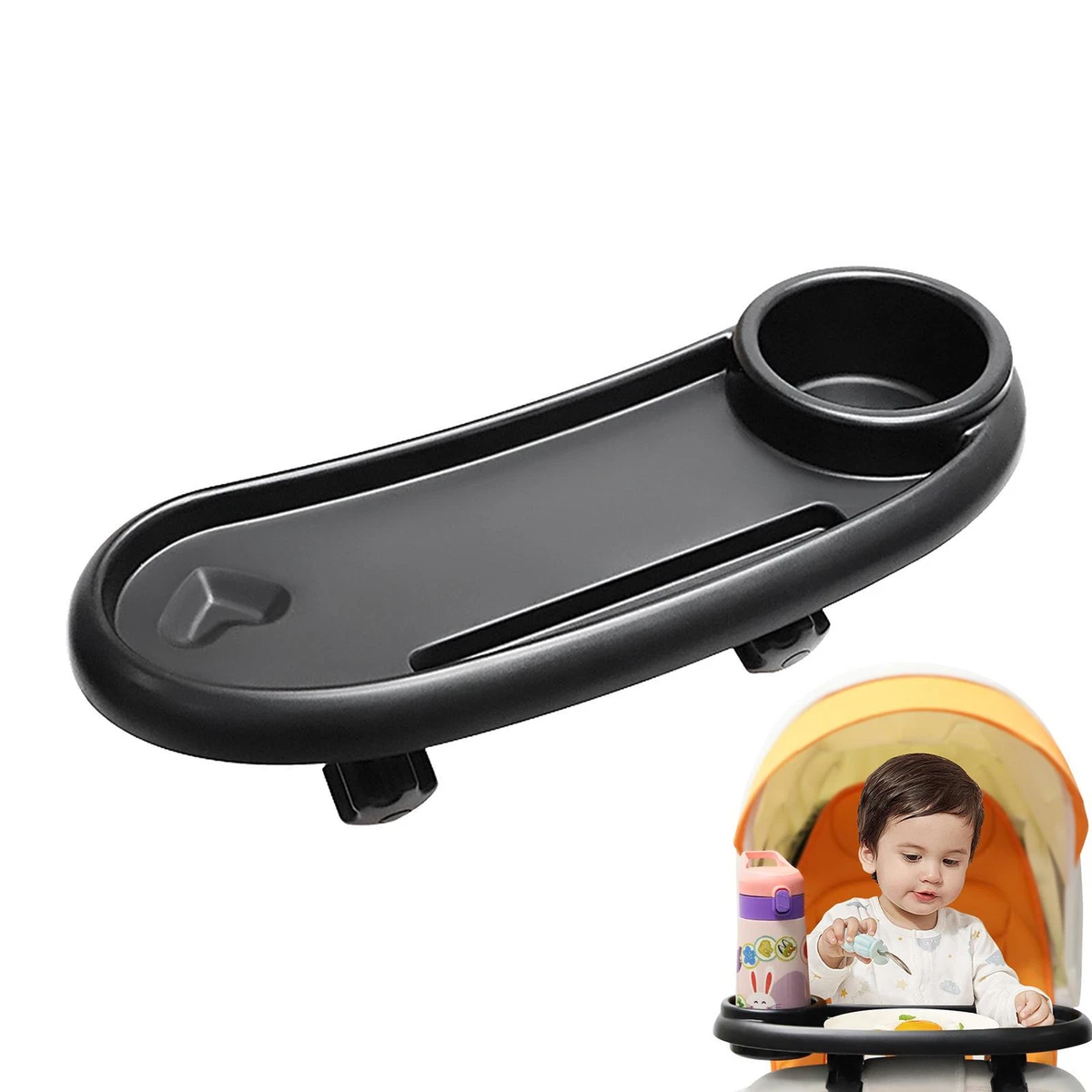 Travel stroller with snack tray sales