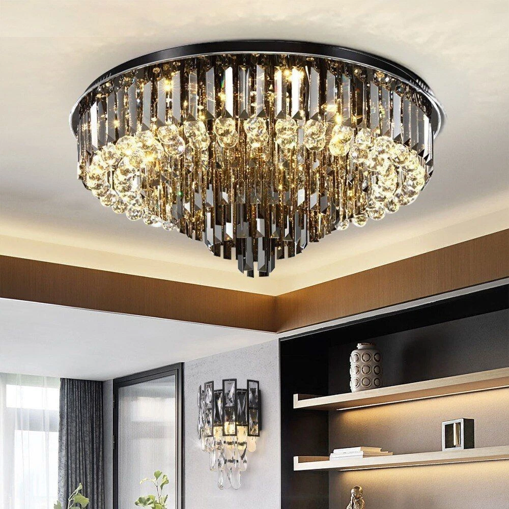 Crystal chandelier 2024 with shade