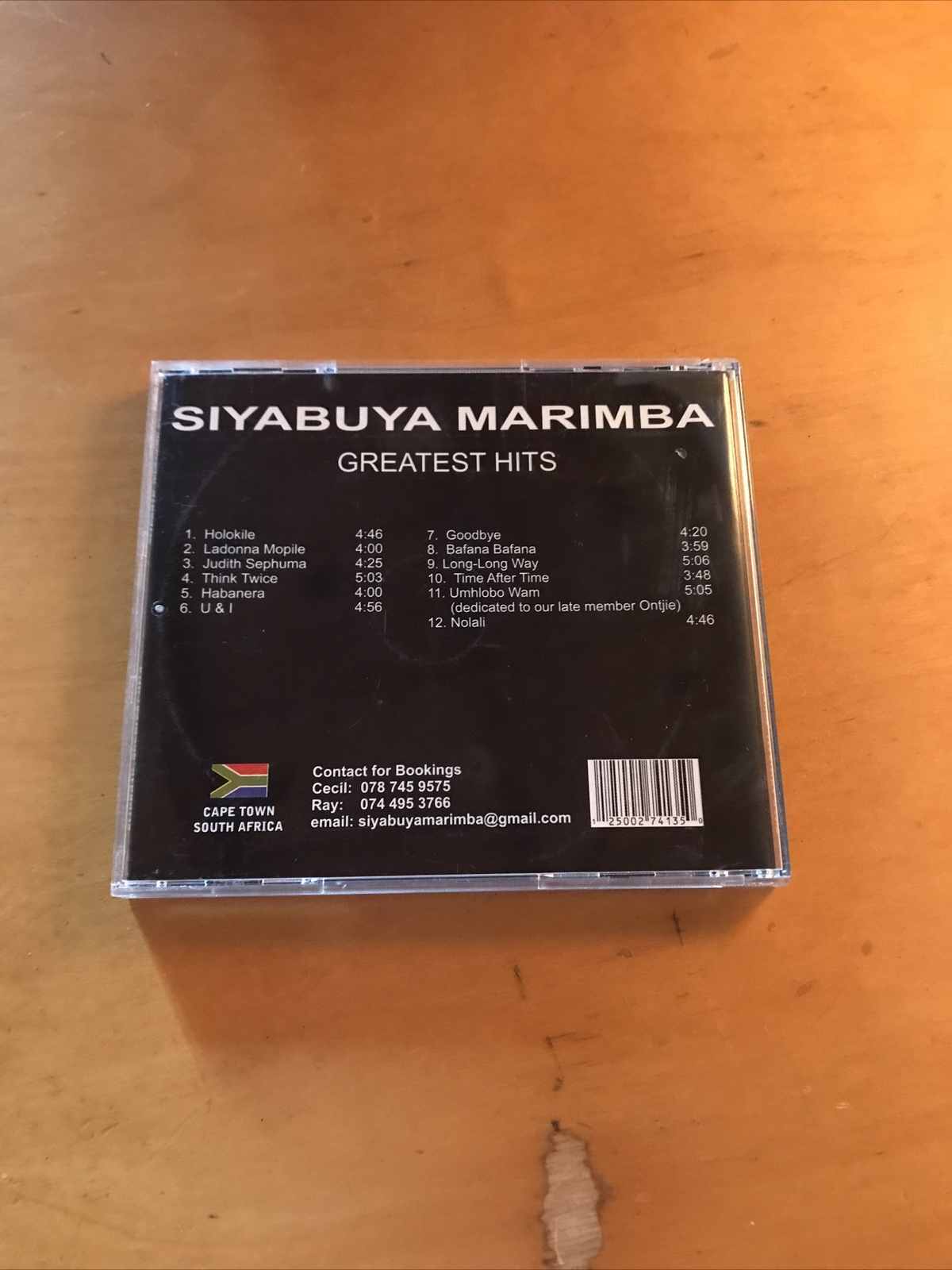 SIYABUYA MARIMBA BAND Greatest Hits CD Cape Town South Africa RARE OOP