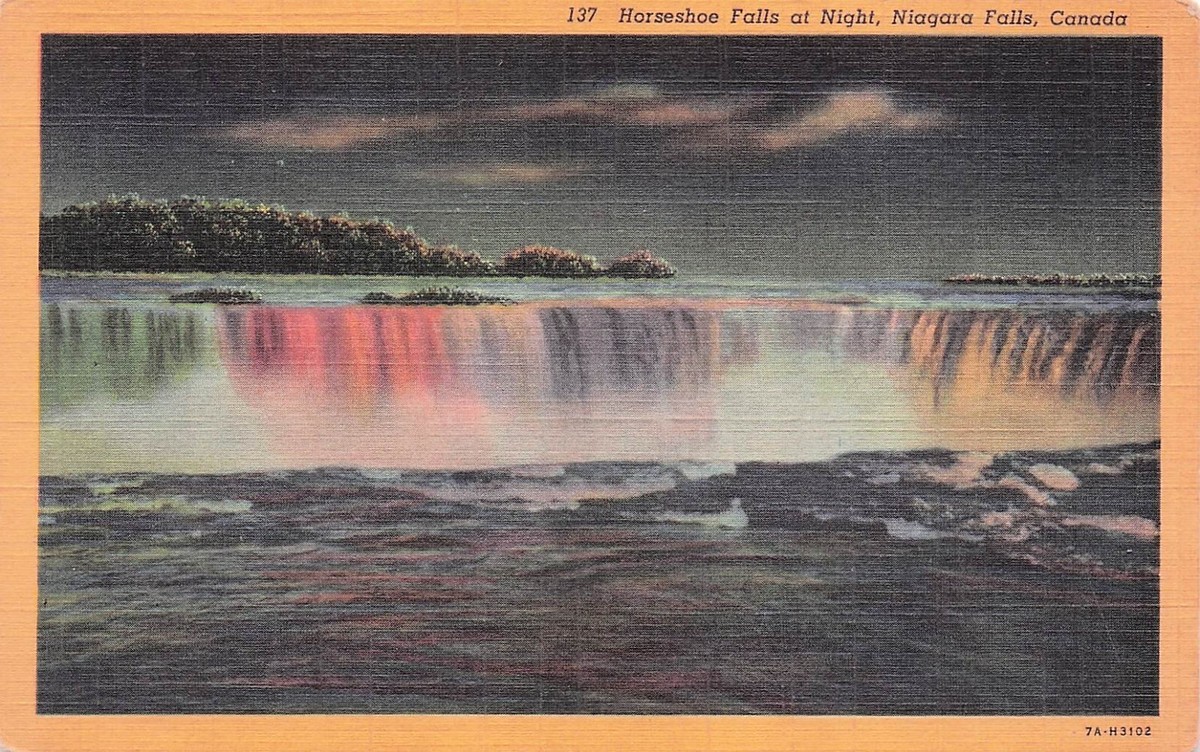 Postcard Vin (5) USA (2) & CAN (3): Niagara Falls/Toronto. See