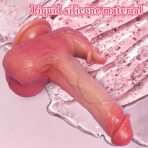 Dildo Vibrator mit Stoßfunktion Heizfunktion Anal starker Saugnapf Fernbedienung - Bild 16 von 24