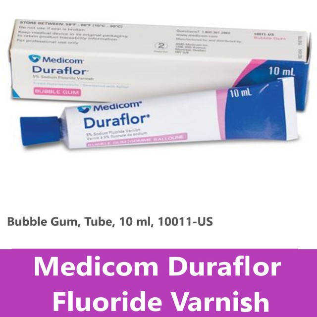 DURAFLOR 5 SODIUM FLUORIDE VARNISH, Bubble Gum, 10mL Tube