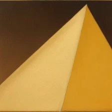 Medium Abstract Painting 2x2 ft. Post-Modernism Geometric Demrin OOAK NEW