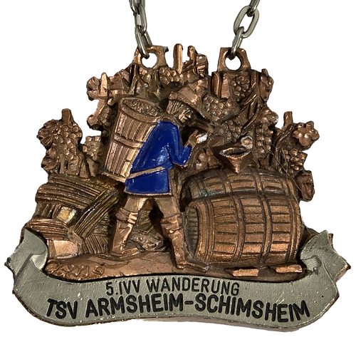 Vintage 1970's Metal German Lapel Pin 5.IVV Wanderung TSV Armsheim-Schimshem - Picture 2 of 5