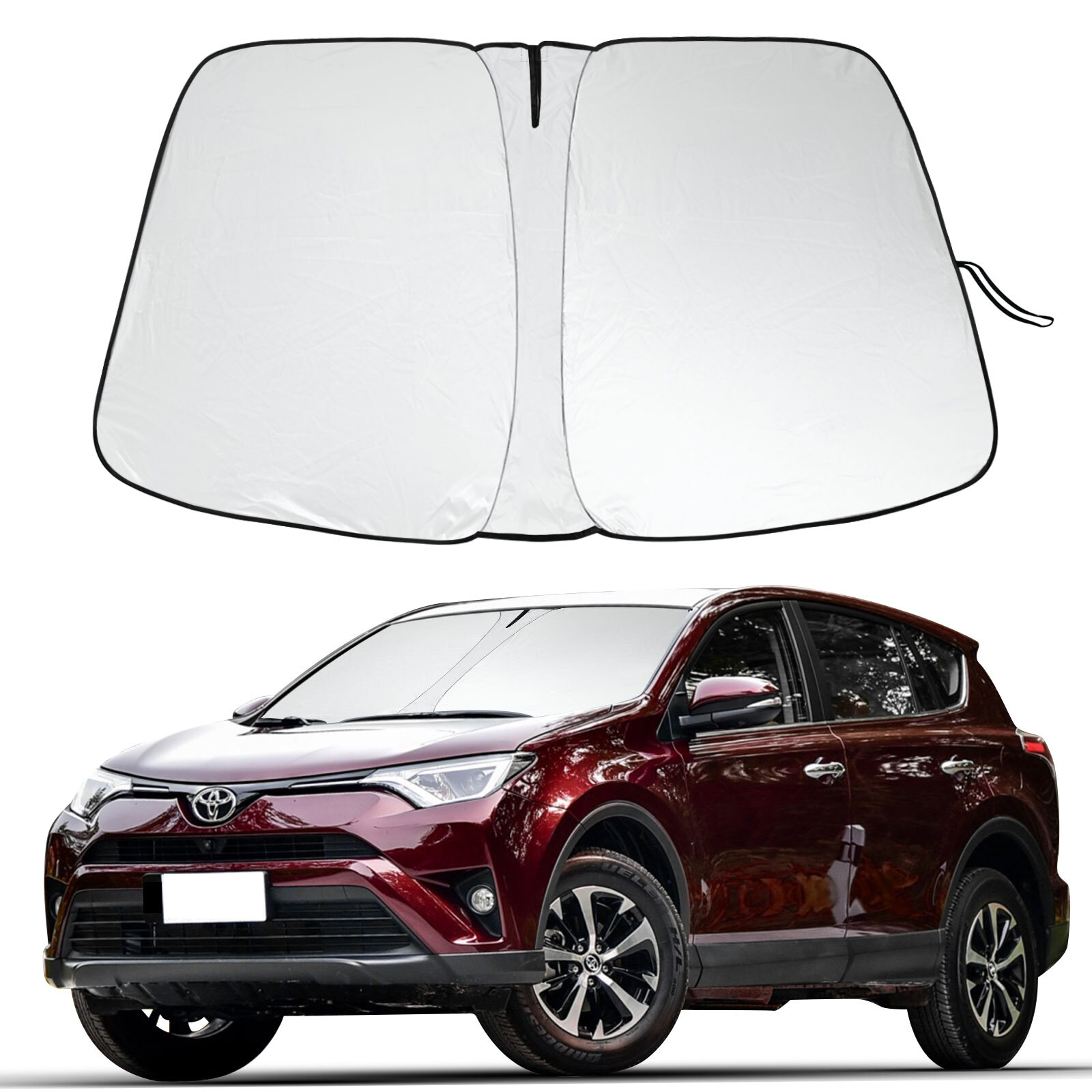 Custom Fit For Toyota RAV4 2013-2018 Front Car Windshield Sun Shade Window Cover