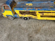 Vintage Tonka Truck 840 Transport Car Carrier/Hauler 1960's Pressed Steel 27"