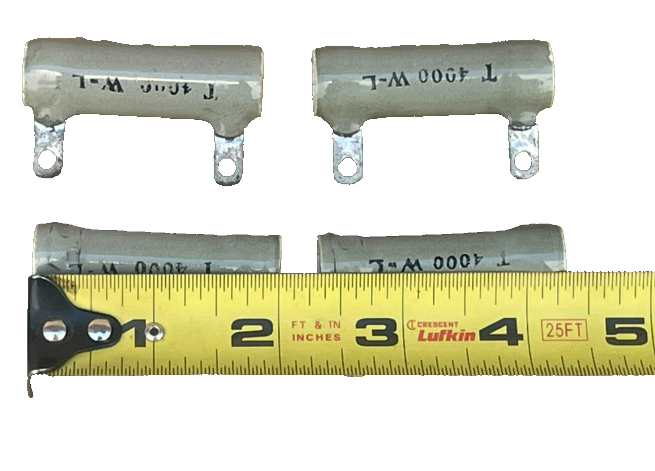 Ward Leonard Fixed Wire Wound Resistor, 4000 Ohm 20 Watt (Lot of 4)