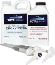 High Performance Epoxy Kit, Crystal Clear Marine Grade Resin and Hardener Quart