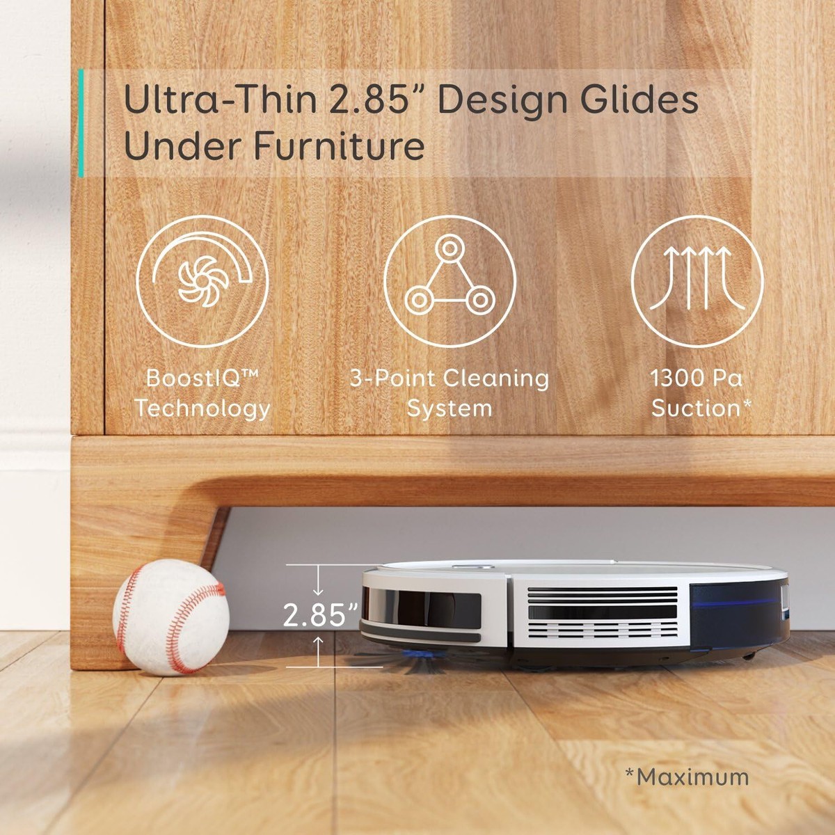 New Eufy BoostIQ RoboVac 11S Slim Robot Vacuum Cleaner Self