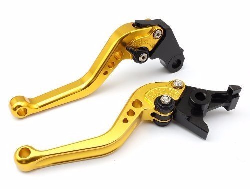 POISON SCORPION Gold Motorcycle Brake Clutch Levers - Adjustable Short Levers For GSXR Models