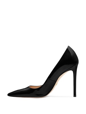 Stuart Weitzman RARE Royal Black Patent Leather Pointed Toe  display picture 1