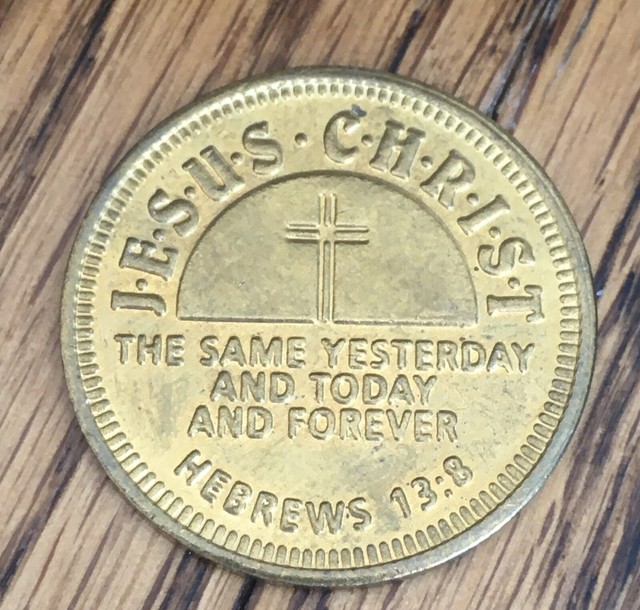 2 Religious Coin Tokens Guardian Angel & Shepherd’s Shoppe Trade San