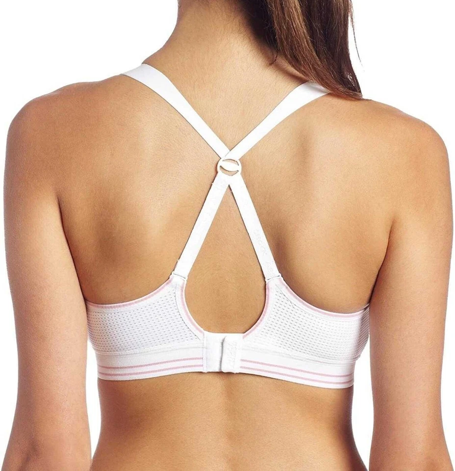 Sujetador Deportivo Amortiguador Blanco S Sin Cable Soporte Máximo Activo Crop Top B5047 Foto 2 de 4