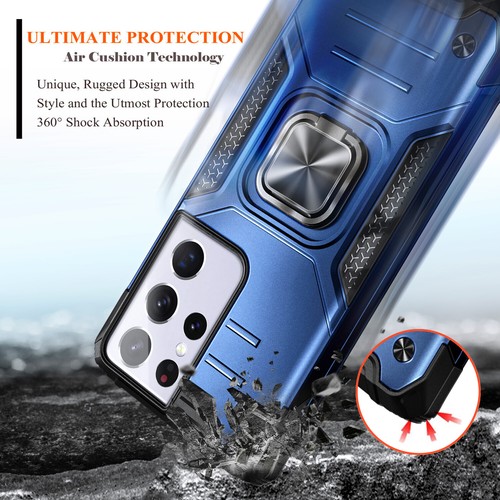 Hülle für Samsung Galaxy S21/S21+/S21 Ultra 5G Full Body Integrierter Ständer Cover - Bild 20 von 30