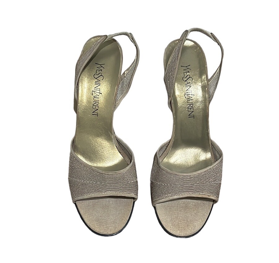 Yves Saint Laurent tacchi a spillo in rete taglia 9 5