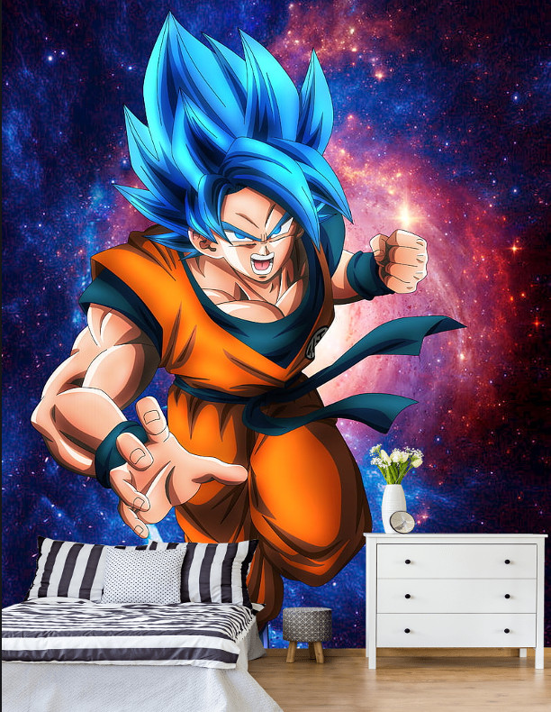 Photo Wallpaper Goku, dragon ball z super Wall Mural Children's, Kids Room