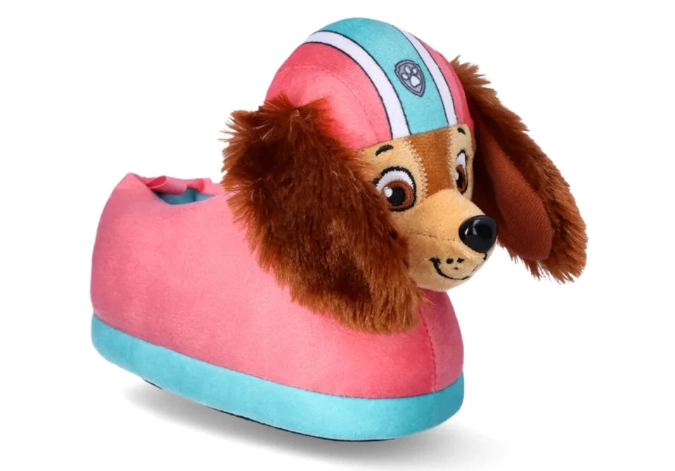 Zapatillas sin cordones Paw Patrol Liberty and Skye 3D de felpa para niñas pequeñas: 5/6 - 9/10 Foto 2 de 4