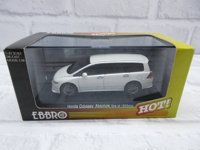 Mini car 1/43 Ebro Honda Odyssey Absolute Pearl White model car