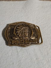 Vtg RED MAN Tobacco Belt Buckle 1988 Limited Edition Great American Buckle Co.