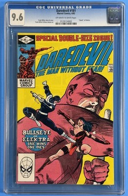 DAREDEVIL 181 (MARVEL 1982) FRANK MILLER | DEATH OF ELEKTRA | BULLSEYE | CGC 9.6