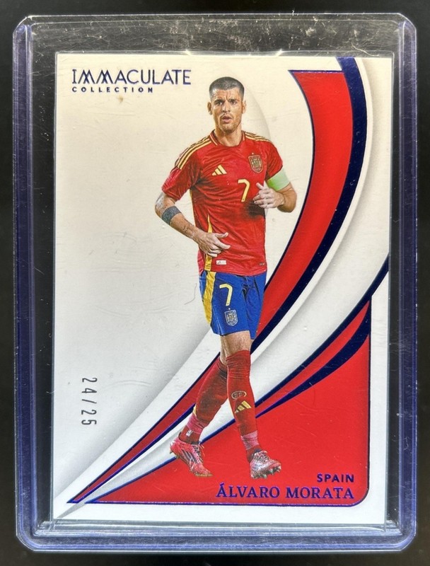2024-25 Panini Immaculate Alvaro Morata Sapphire #/25 Spain