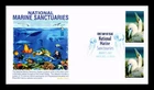 US COVER NATIONAL MARINE SANCTUARIES IMPERFORATE FDC COMBO PANDA CACHET