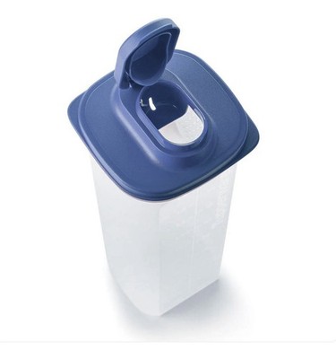 Tupperware Beverage Slim Line Pitcher W/ Strainer Blue Fits Fridge Door 2qt /2L