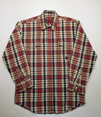 Roper Herren Western Hemd Größe M kariert Langarm Button Down Freizeit Baumwolle