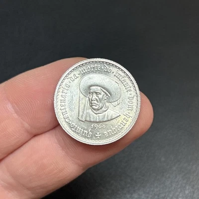 Portugal - Monnaie Argent 5 Escudos 1960 SPL / AU [MPO05] - Photo 1/2