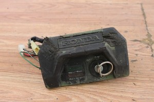 1985 HONDA BIG RED ATC250ES Handlebar Cover / Pad w/ Warning Lights & Ignition