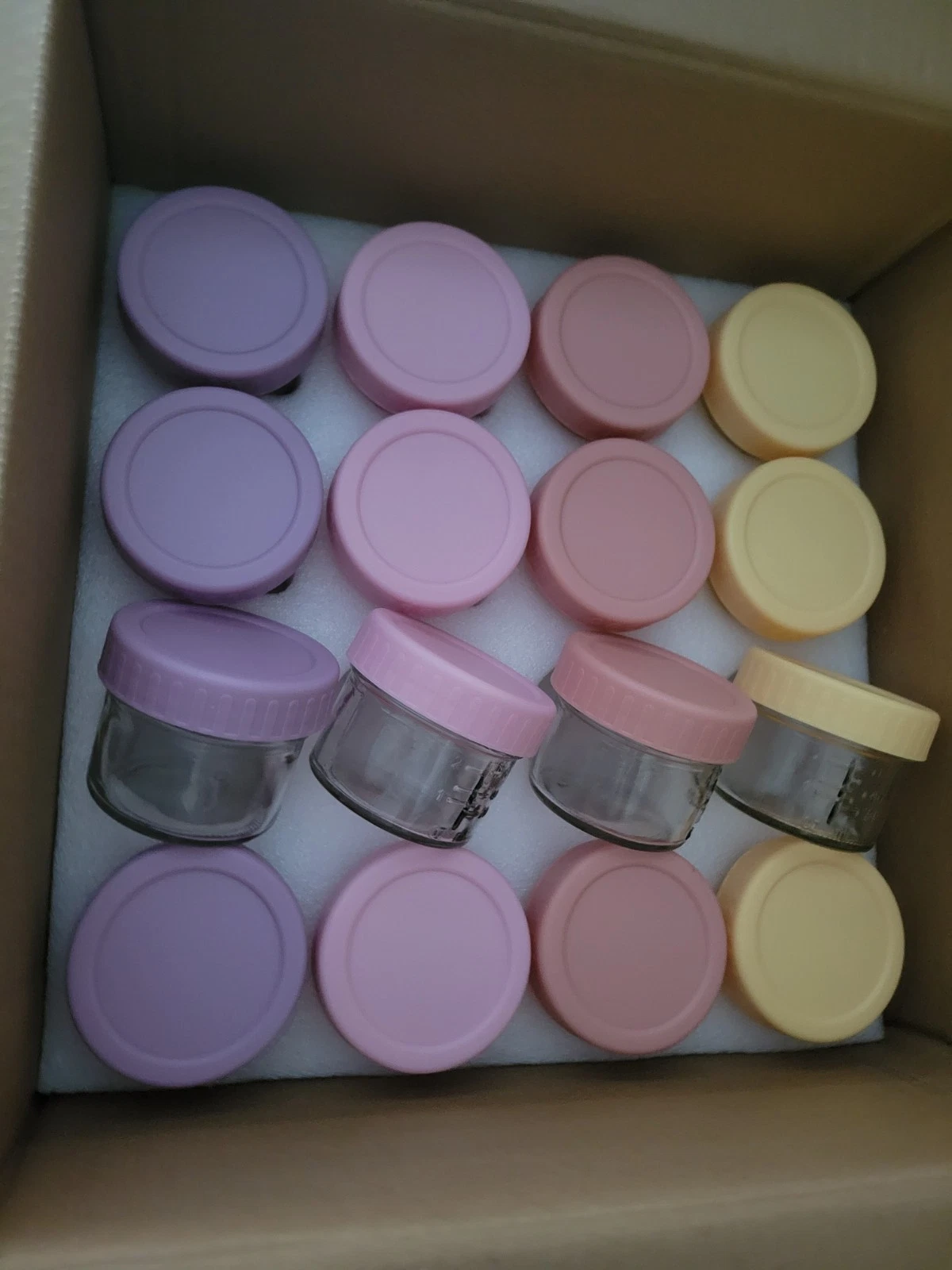 New 16 Pack 32PCS - 4 oz Reusable Baby Food Glass Jars Plastic Lids Girl Pink
Opens in a new window