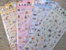 Animal PVC Epoxy Sticker Sheet You Choose Design KAWAII  