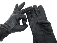 USGI MILITARY BLACK LEATHER DRESS UNIFORM GLOVES ASUs LEATHER/WOOL ARMY GLOVES