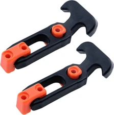 2 Pack T-Handle Rubber Draw Latches with Screws Toolbox Cooler Boat Hatch