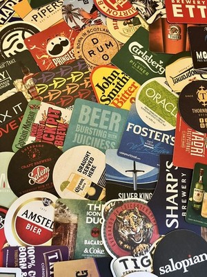 10 x verschiedene Bierdeckel alle verschiedene Designs neu unbenutzt, Partypaket, Männerhöhle