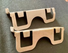 Pair Vtg 2  50's MCM Medicine Cabinet Shelf Bracke  Clip Aluminum Replacement