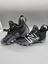 NWOB New Balance Mens Lacrosse Cleats FreezeBX4 V4 Black Gray Size 5 NB New