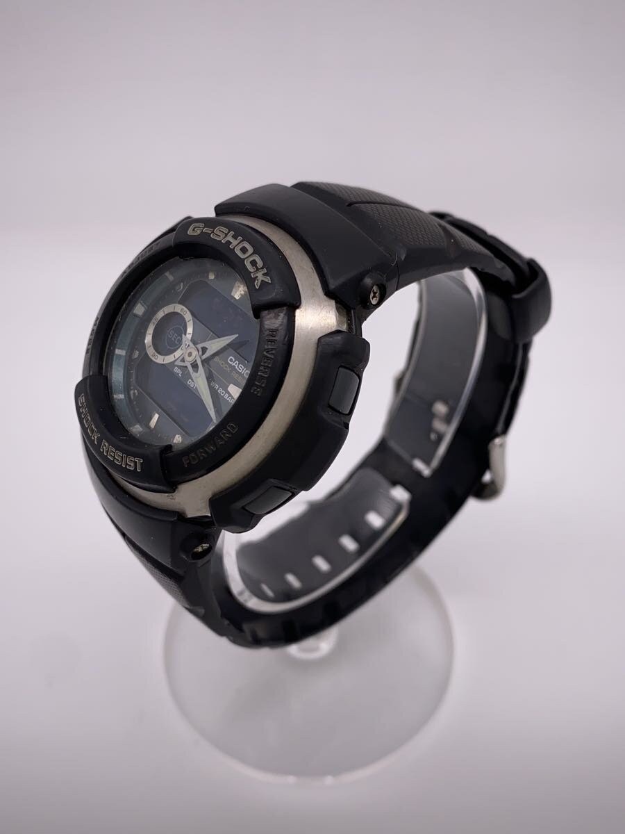 CASIO G-SHOCK G-300-3AJF Black Resin Quartz Digital Analog