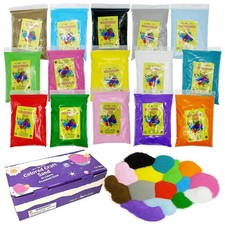 12 Lbs Colored Craft Sand   15 Colors,   0.8 lb Bags, Non-Toxic Fine Grain De...