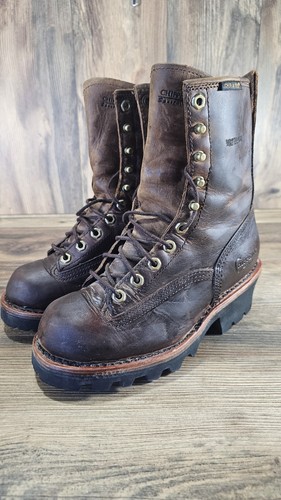 Chippewa Men's Paladin Bay Apache Waterproof Logger Brown Boots 73100
