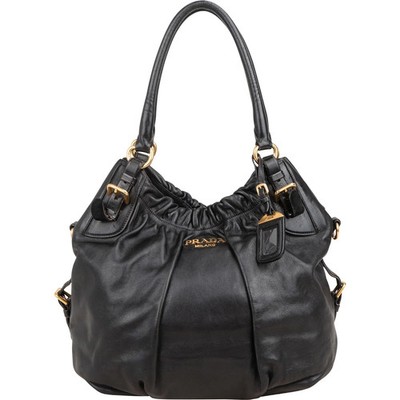 Prada Nappa Leather Gauffre Tote Hobo Shoulder Bag Tasche