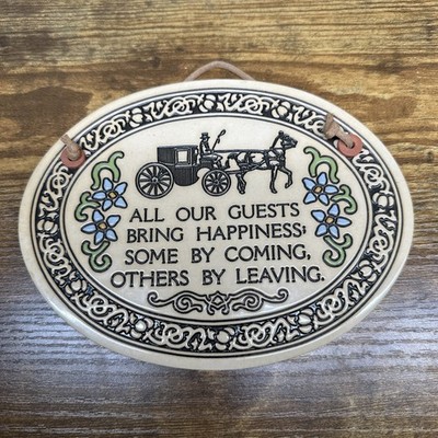 Trinity Pottery Wall plaque Country Decor handcrafted Rice Lake Wisconsin, USA