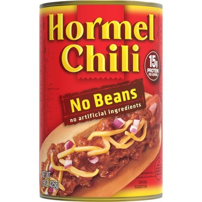 Hormel Chili No Beans, 15 Ounce (Pack of 12) 15 12), Beans 