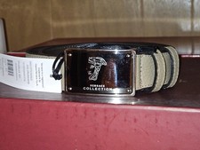 Versace Collection Beige Leather Medusa Buckle Belt Size 95 (Men's 38")